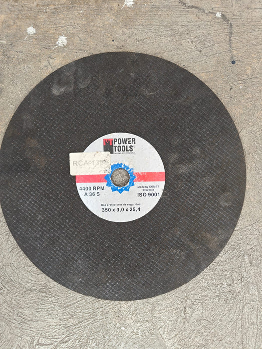 DISCO POWER TOOLS 14" CORTE METAL 350x3.0x25.4mm