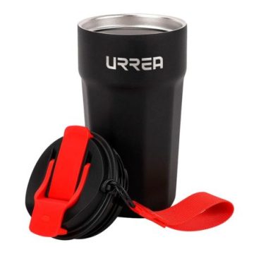 TERMO URREA TERI50 (SP1) ACERO INOXIDABLE CON TAPA ROSCABLE NEGRO 500 ML
