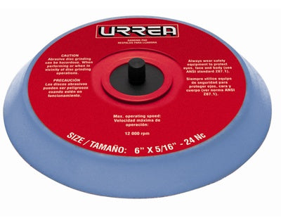 BASE URREA UP800VE CON SISTEMA DE APERTURA YCIERRE RAPIDO 6" P/LIJADORA ORBITAL