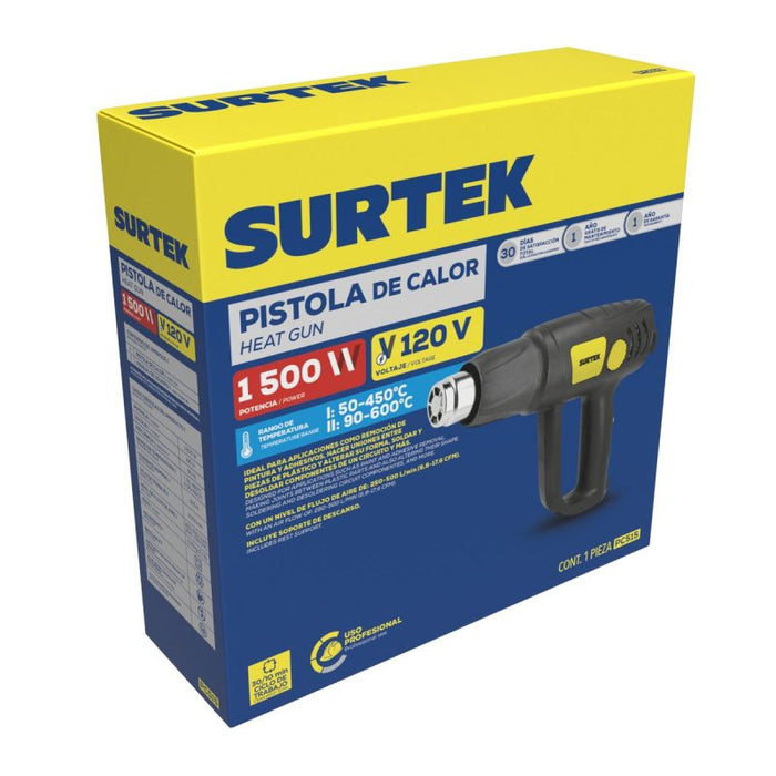 PISTOLA SURTEK PC515 DE CALOR 1500W 120V