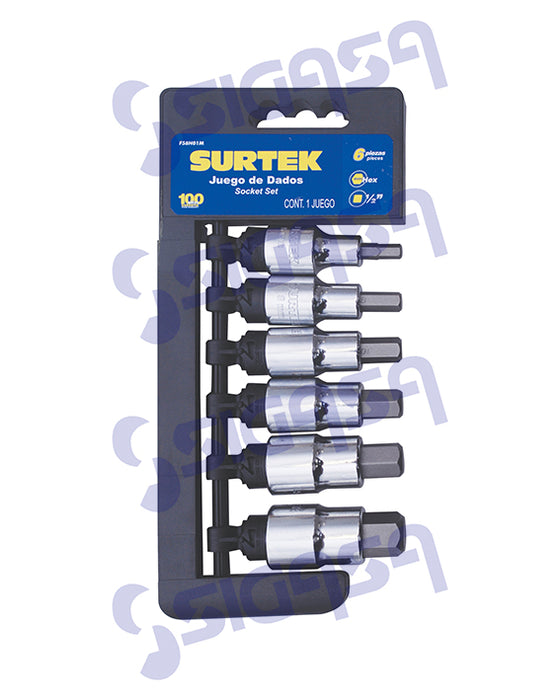 JGO SURTEK F58H01M DADO HEXAGONAL MM C/6 PZA