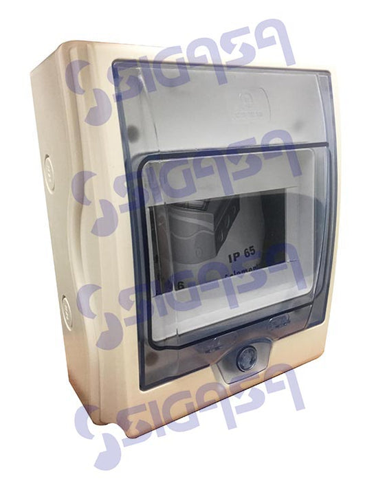 GABINETE RIEL DIN  6 MODULOS 6506 IP65 PARA EXTERIOR