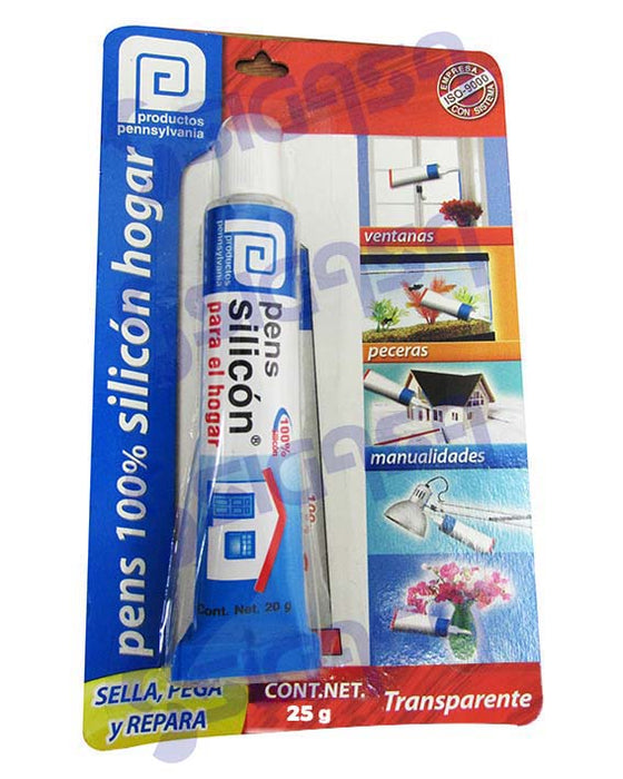 pens silicon transparente tubo 20 grs blister. - SIGASA