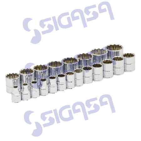 JGO URREA 52215 C/21 DADOS METRICOS DE 3/8"
