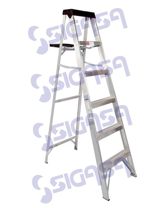 ESCALERA TIJERA  5 ESC. TIPO III/ NEGRA SCALA (1.83mts) MOD. 2314-06, CMP-ESCALERAS, SIGASA, SIGASA