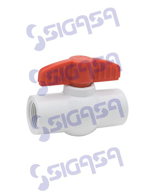 VALVULA DICA 4570.25 ESFERA PVC 1" ROSCABLE, DICA, SIGASA, SIGASA