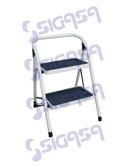 ESCALERA TUBULAR DE ACERO DE 2 ESCALONES (0.60mts) MOD. CN-4312-02, CMP-ESCALERAS, SIGASA, SIGASA