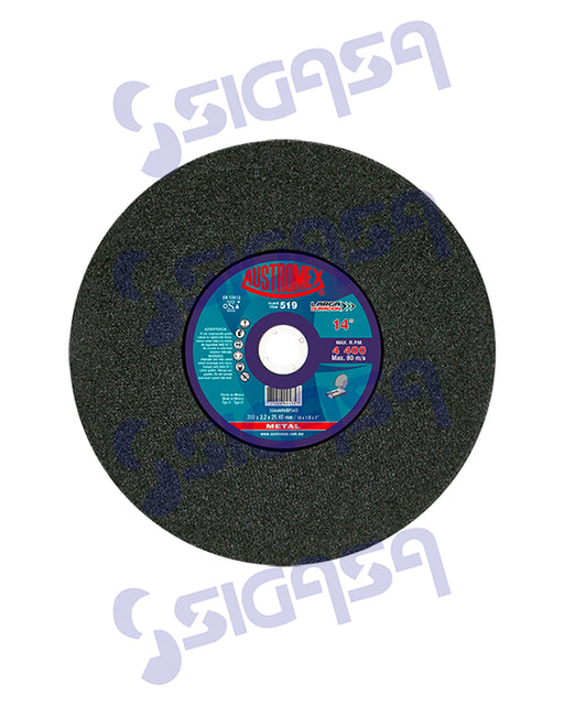 DISCO  519 PLANO CORTE METAL 14"x2.8x1", AUSTROMEX, SIGASA, SIGASA