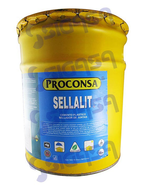 SELLALIT 19 LITROS PASTA COLOR NEGRO PROCONSA, CMP-PROCONSA, SIGASA, SIGASA