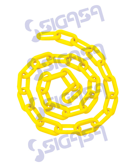 CADENA FOY 143425 PLASTICO AMARILLO 8mm (PRxMETRO) CARRETE C/25MT