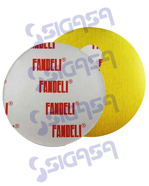 LIJA DISCO 6" A 080 # 120 PSA AMARILLO FANDELI, CMP-FANDELI, SIGASA, SIGASA