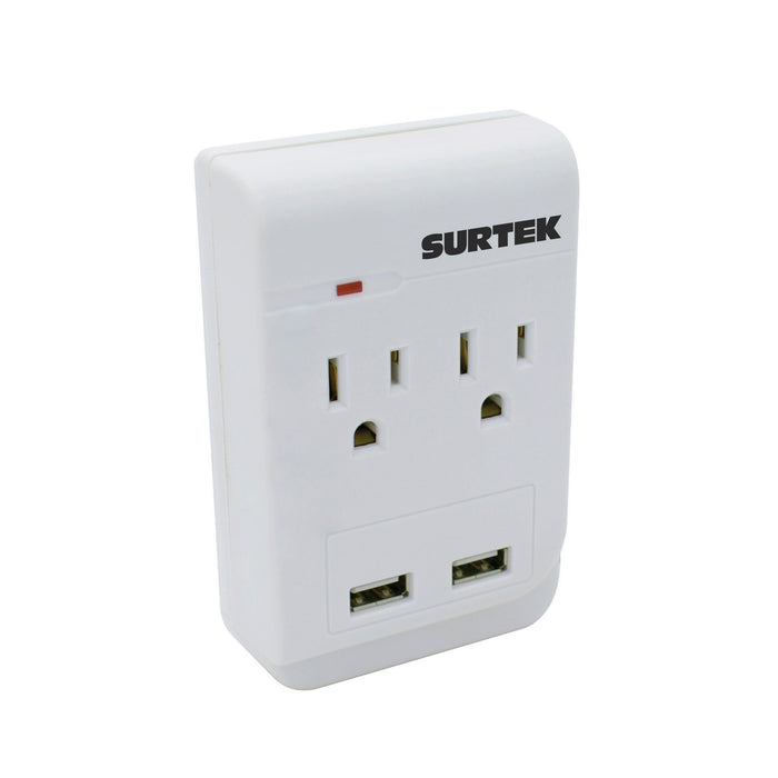 multicontacto surtek (pvl) 136205 c/2 entrada y 2 usb de 5v/2.1a - SIGASA