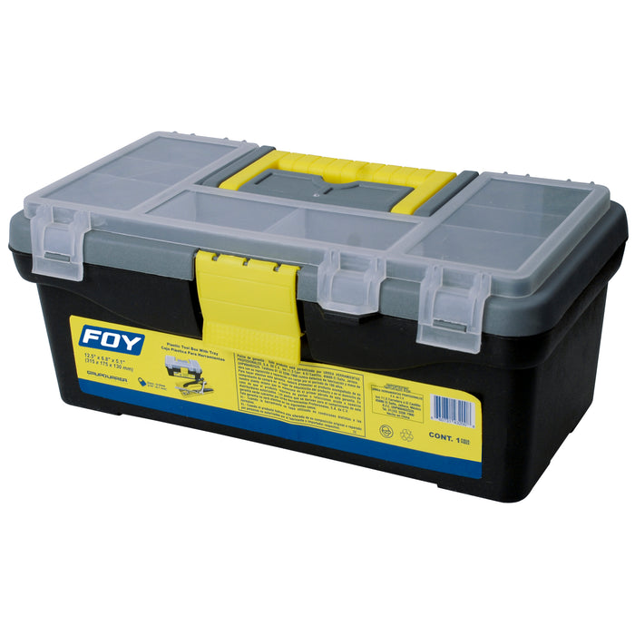 Caja foy plastico 143200 c/charola 12.5" 32x17x13 - Sigasa