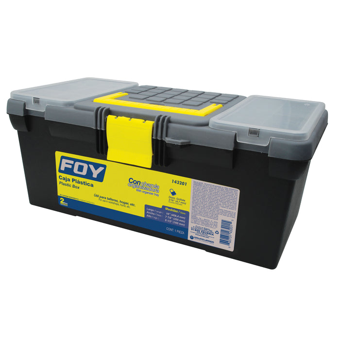 Caja foy plastico 143201 c/charola 16" 39x20x16 - Sigasa