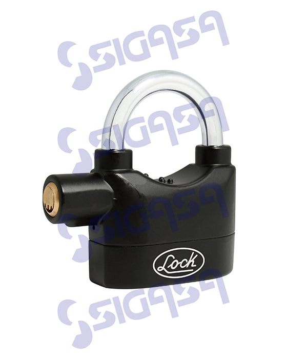 CANDADO LOCK CASO70 C/ALARMA SONORA 70mm