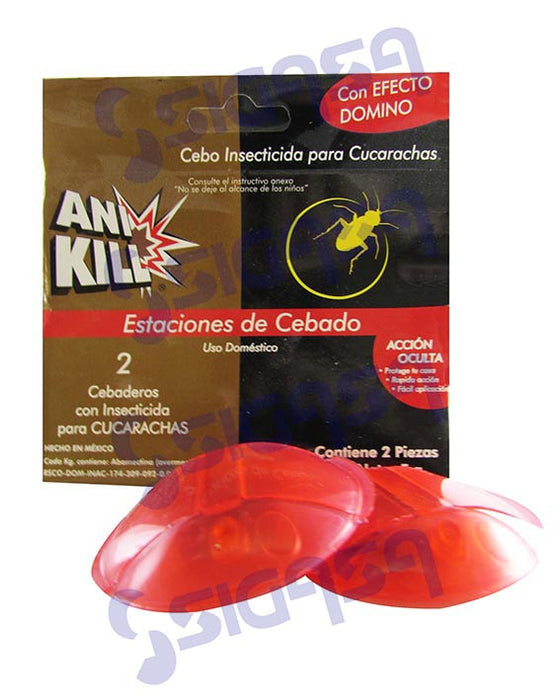 ANI KILL MATA CUCARACHA ESTACION (BLISTER C/2) (IVA0%/IEPS 6%) - CMP-RAT KILL - SIGASA