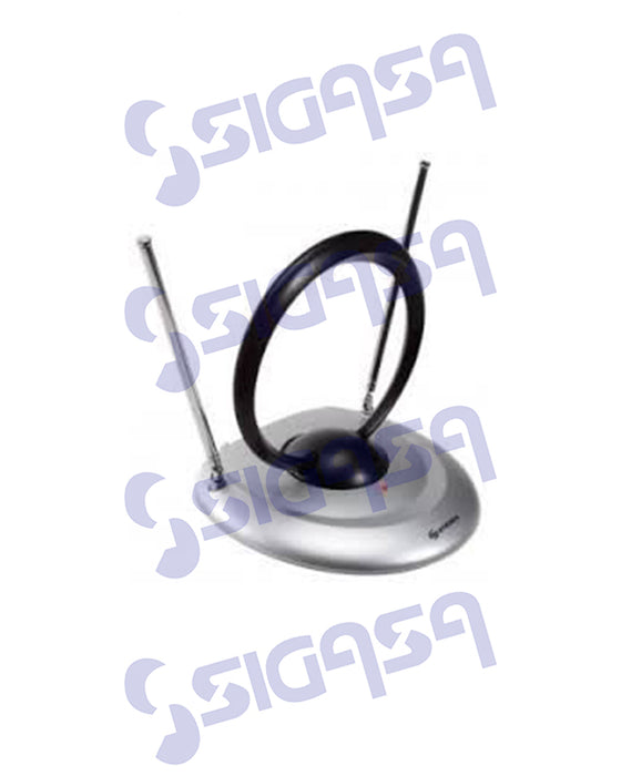 ANTENA DE CONEJO STANDARD C/BASE COAXIAL STEREN ANT-400 (DESC)