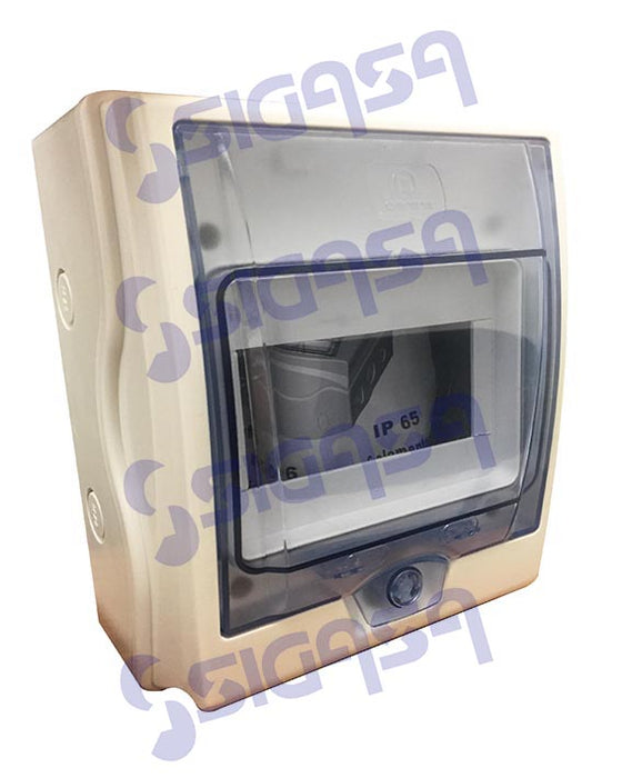 GABINETE RIEL DIN  8 MODULOS 6508 IP65 PARA EXTERIOR