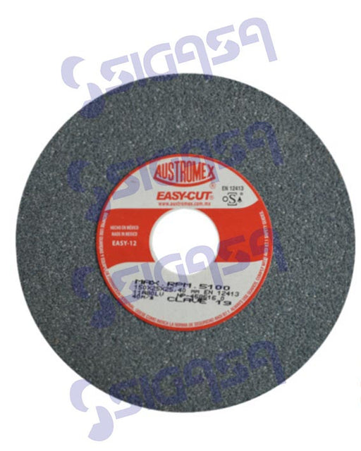 RUEDA   19 GRIS 6"x1x1 # 80 EASY-CUT, AUSTROMEX, SIGASA, SIGASA