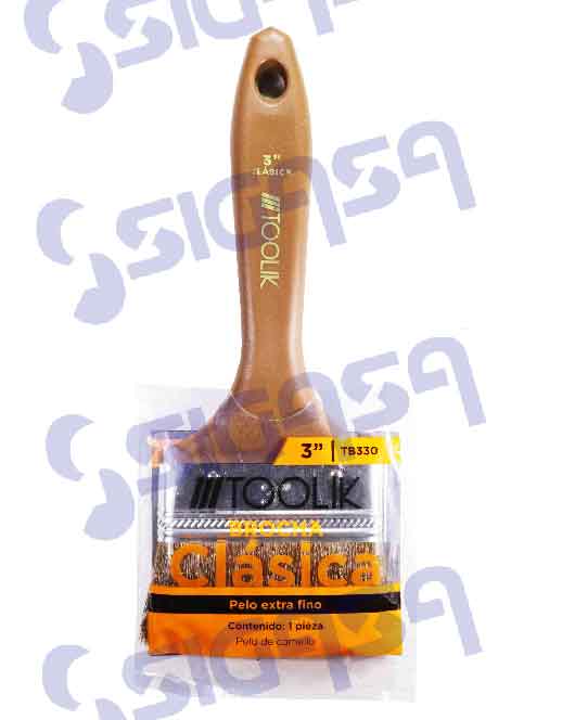 BROCHA TOOLIK TB330 CLASICA 3" PELO FINO (12)
