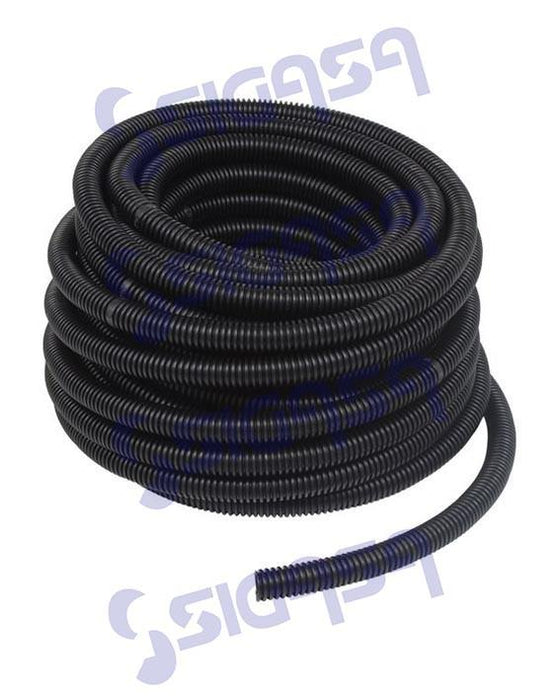 POLIFLEX NEGRO AUTOMOTRIZ 1/2" RANURADO (ROLLO 50mts) - SIGASA