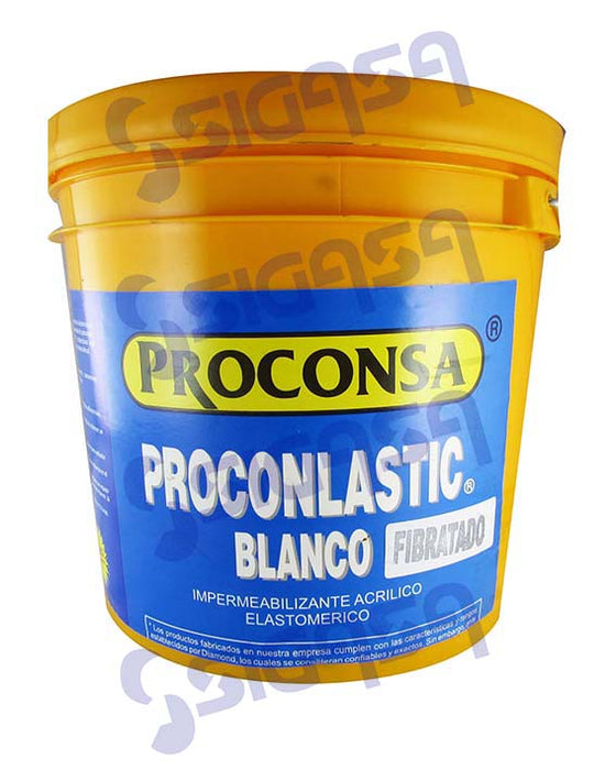 IMPERMEABILIZANTE ACRILICO BLANCO 4 LTS. PROCONLASTIC 5 AÑOS PROCONSA