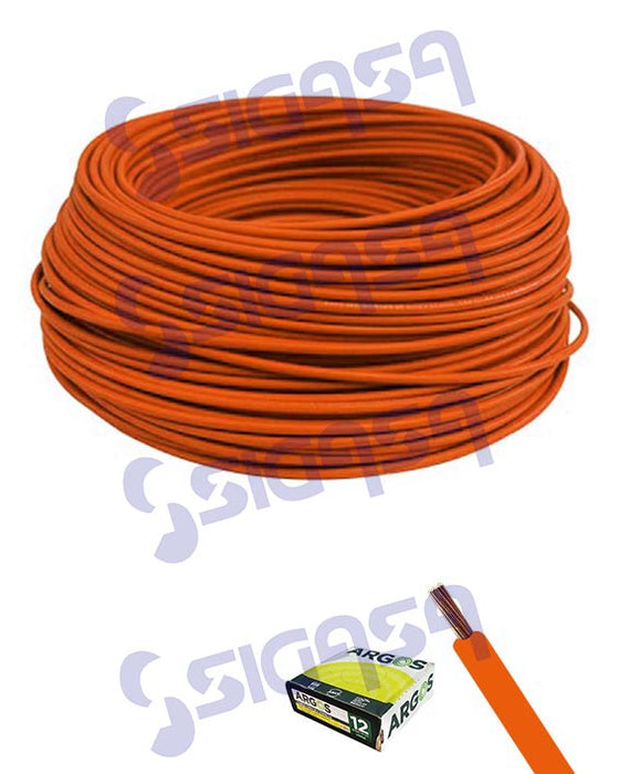 CABLE FLEXIBLE AUTOMOTRIZ # 14 NARANJA (ROLLO 100mts)