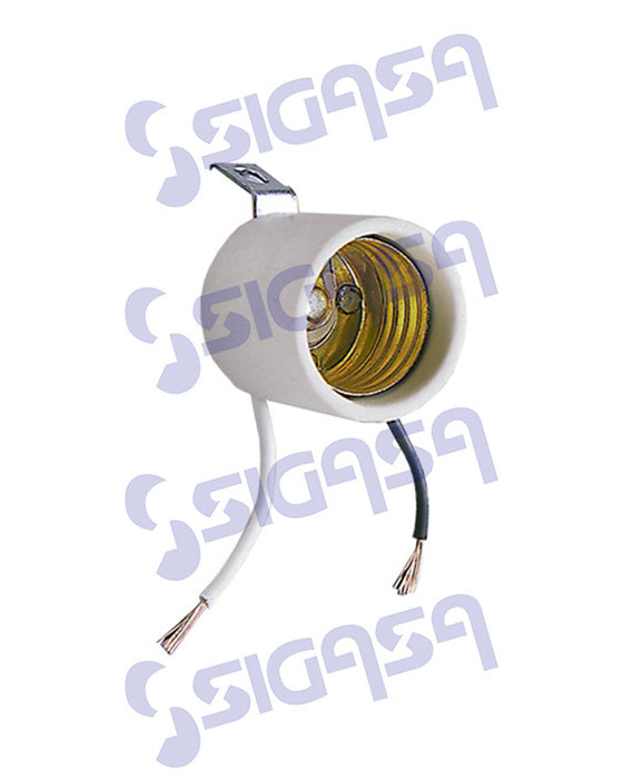 socket iusa 117-b candil de loza con escuadra - SIGASA