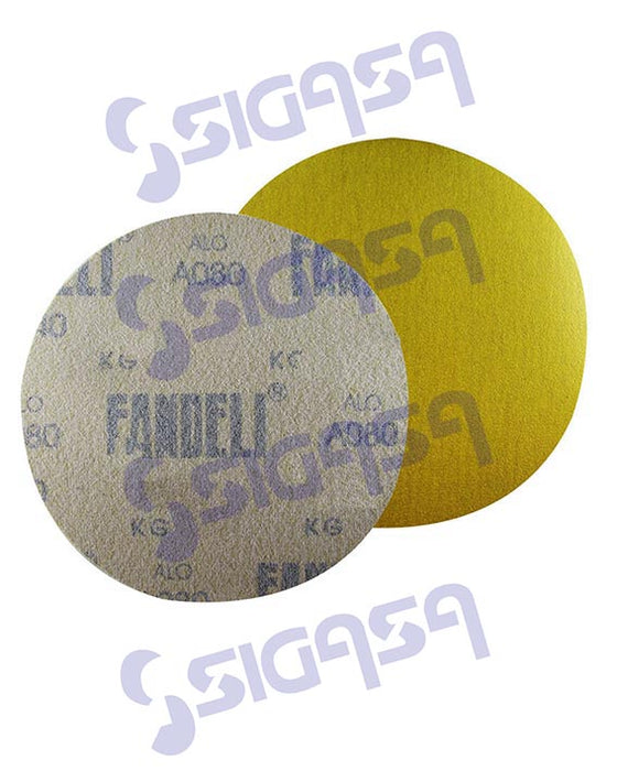 LIJA DISCO 5" A080 #P080 GRIPIT AMARILLO FANDELI