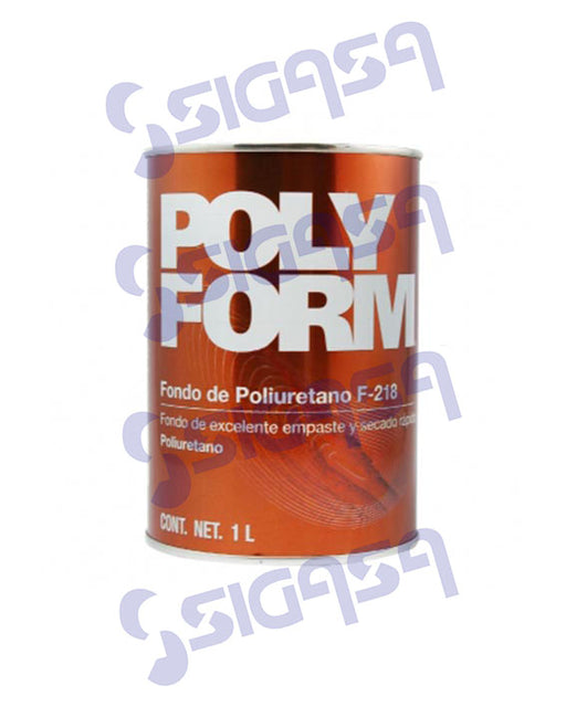 FONDO F-218 BRILLO DIRECTO  1 LT. TRANSPARENTE POLYFORM - SIGASA
