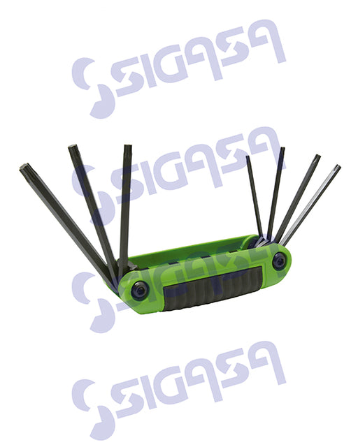 jgo urrea 4977tx 7 llaves torx t10-t40 t/navaja plastica - SIGASA