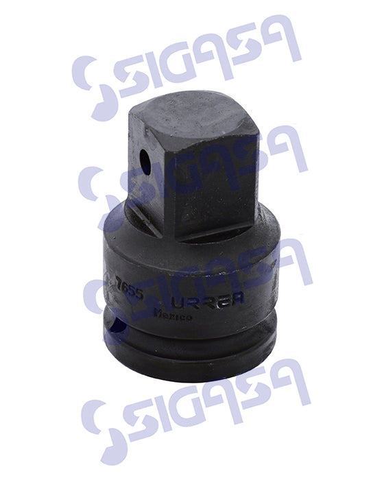 ADAPTADOR URREA 7655 IMPACTO 3/4"HEMBRA A 1" MACHO