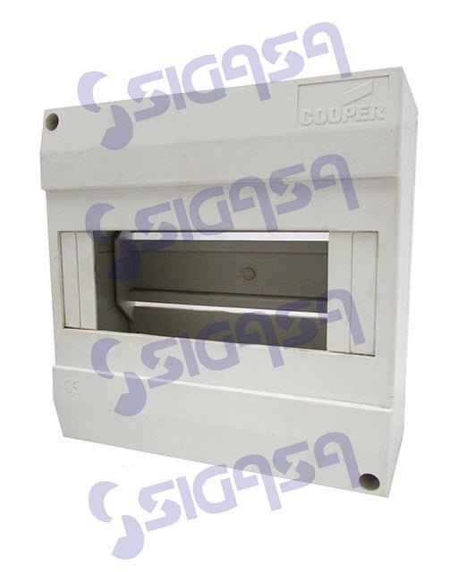 CAJA DISTRIBUCION 8 MODULOS RIEL DIN IP20/INTERIOR ROYER WD20S08, PROTEC, SIGASA, SIGASA