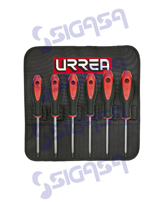 JGO URREA 83W C/6 DESARMADOR BIMETALICO TORX