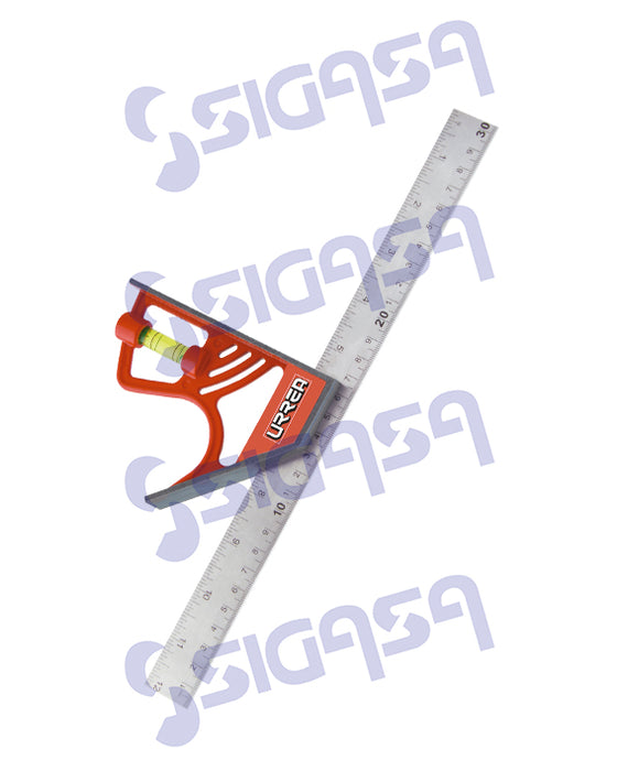ESCUADRA URREA 800212 COMBINACION UNIVERSAL 12" MAGNETICA