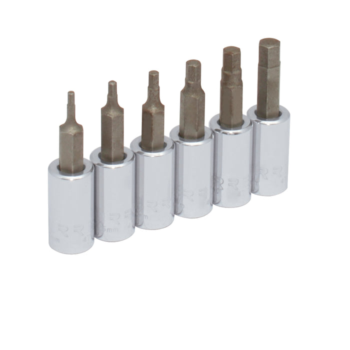 Jgo urrea 4770-6 c/6dados pta hexagonal metrica de 1/4" - Sigasa
