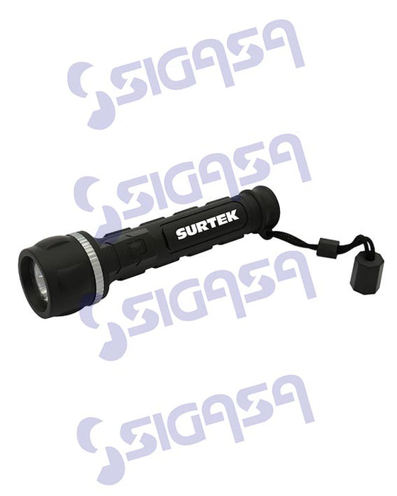 LINTERNA SURTEK LA32AA ANTI-IMPACTO/3 LED/2 PILA AA