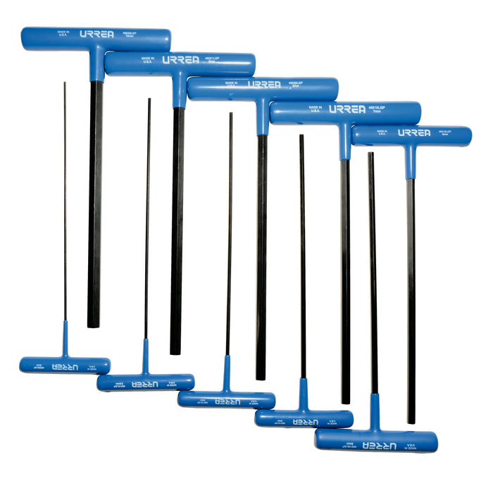 Jgo urrea 4965lgpm llaves "t" metricas 9" c/10 pza ergonomica - Sigasa