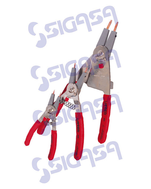 jgo urrea 383 c/3 pinza anillos y 30 puntas - SIGASA