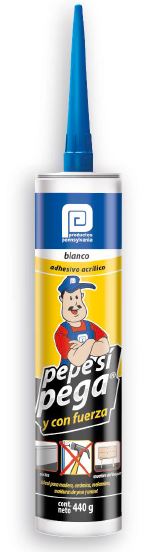 PENS ADHESIVO BLANCO 440 Grs. CARTUCHO (12) (PEPE SI PEGA) - SIGASA