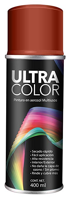 PINTURA ULTRACOLOR ROJO OXIDO AEROSOL 400ml.
