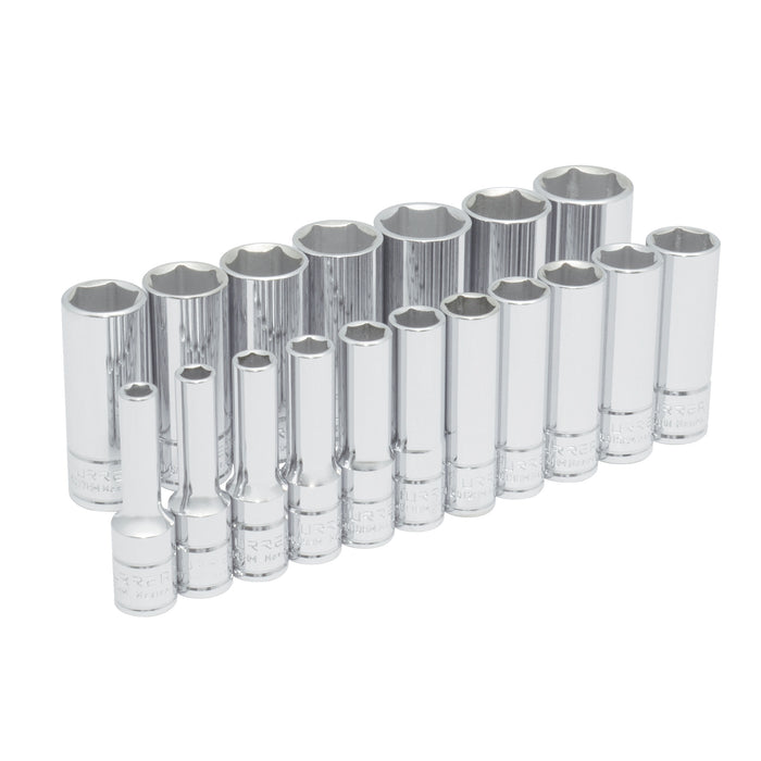 Jgo urrea 52203 c/18 dados largo metricos 3/8"6p - Sigasa