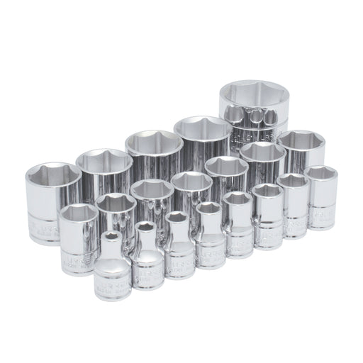 Jgo urrea 54109 c/20 dados std 1/2" 6p riel - Sigasa
