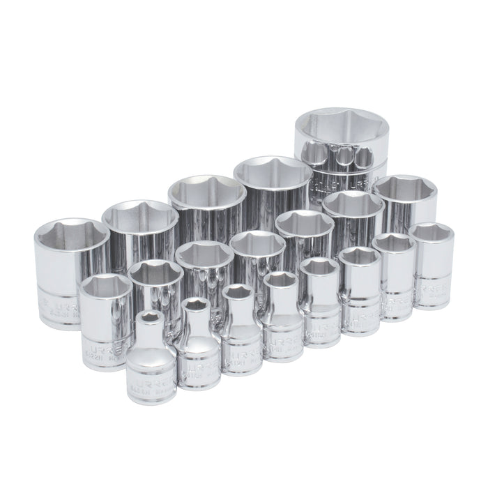 Jgo urrea 54109 c/20 dados std 1/2" 6p riel - Sigasa
