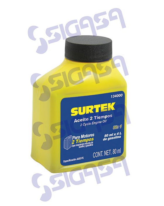 ACEITE SURTEK 134000 DE 2 TIEMPOS C/80ml