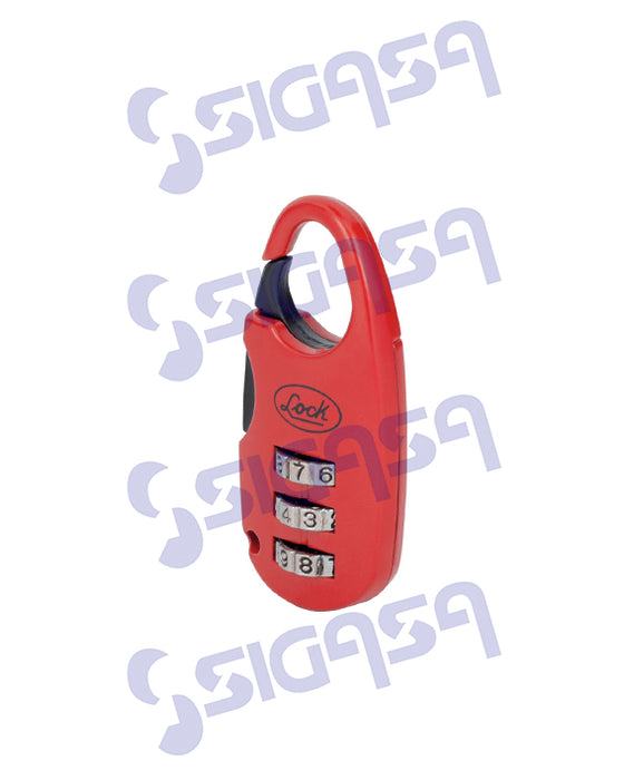 CANDADO LOCK L21M20PT COMBINACION 20mm MALETERO