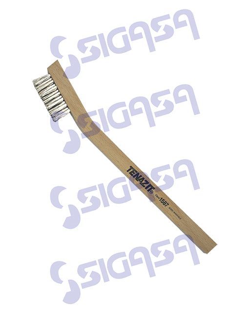 cepillo 1587 mini c/mango p/acero inox 3x7 hileras(sp) - SIGASA