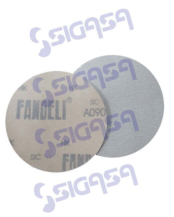 LIJA DISCO 5" A090 # 100 GRIPIT PLATA FANDELI