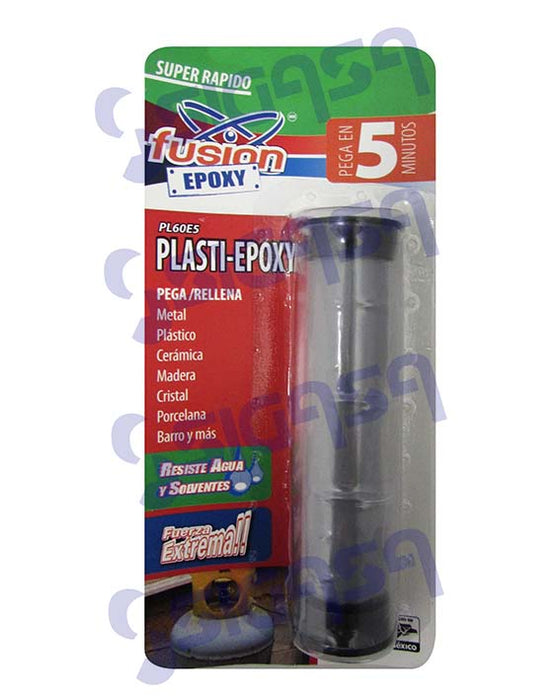 PLASTILINA FUSION PL60E5=PL60E5A EPOXY 5 MINUTOS 60 GR. (SP8)