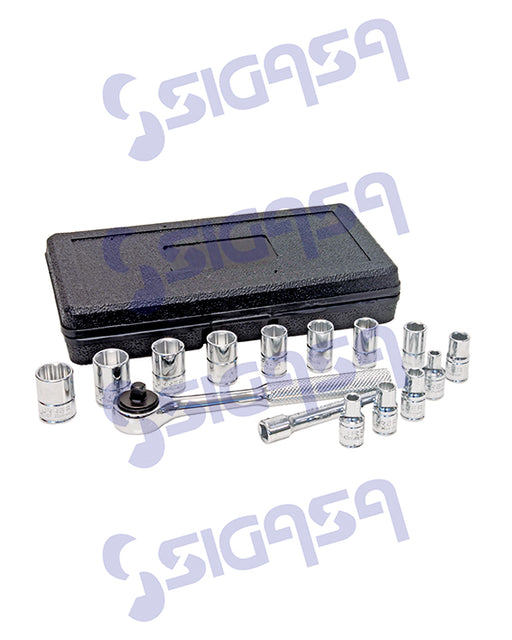 jgo urrea 4700pm c/15 pza dados y accs de 1/4 - SIGASA